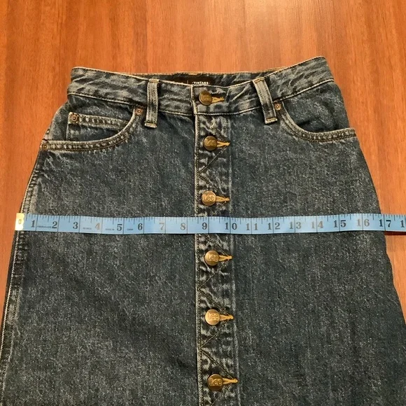 Lee vintage modern high rise midi skirt size 26 - Picture 3 of 10